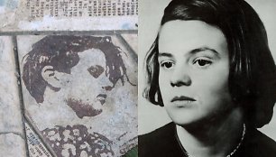 Sophie Scholl (kairėje – Sophie atvaizdas paminkle „Baltajai rožei“ Miuncheno universitete)