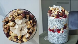 Chia (ispaninio &scaron;alavijo sėklų) pudingas