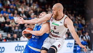 Pirmasis mažojo finalo mačas: Klaipėdos &bdquo;Neptūnas&ldquo; &ndash; Panevėžio &bdquo;Lietkabelis&ldquo;. Lazaras Mutičius