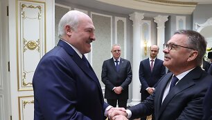 Aliaksandras Luka&scaron;enka ir Rene Faselis