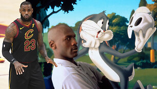 LeBronas Jamesas ir Michaelas Jordanas filme &bdquo;Kosminis krep&scaron;inis&ldquo;