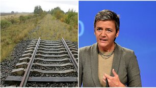 I&scaron;ardytas geležinkelio Rengė-Baugainiai ruožas ir Margrethe Vestager