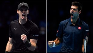 Andy Murray ir Novakas Džokovičius