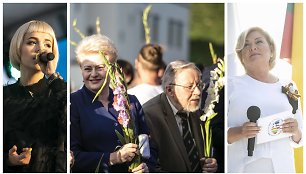 Raminta Naujanytė-Bjelle, Dalia Grybauskaitė ir Vytautas Landsbergis, Edita Mildažytė