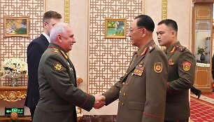 Viktoras Goremykinas &Scaron;iaurės Korėjoje  / KCNA / via REUTERS