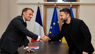 Emmanuelis Macronas / LUDOVIC MARIN / AFP