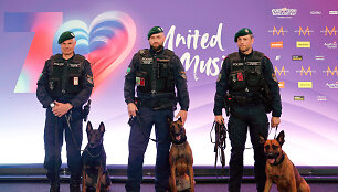 Policijos saugumo priemonių &bdquo;Eurovizijai&ldquo; pristatymas Vienoje / Lisa Leutner / REUTERS