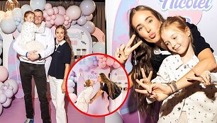 Viktorija Siegel su dukra Nicole ir Danielius Bunkus