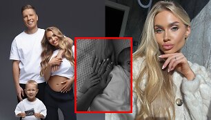 Angelė Petručionytė su vyru Mariumi ir sūnumi