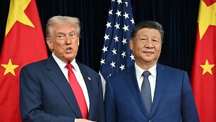 D. Trumpas ir Xi Jinpingas / ANDREW CABALLERO-REYNOLDS / AFP