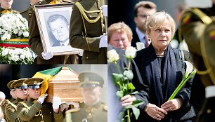 Rasa Juknevičienė &ndash; vyro Zenono Juknevičiaus laidotuvėse 
