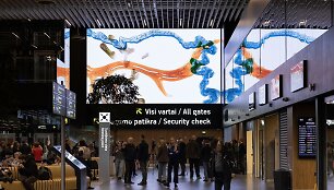 Vilniaus oro uoste pristatyta skaitmeninio meno galerija