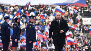 V.Putinas koncerte, skirtame karui Ukrainoje paremti
