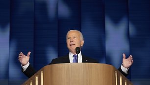 J. Bidenas Demokratų nacionaliniame suvažiavime: „Myliu šį darbą / Jacquelyn Martin / AP