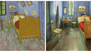 Van Gogho &bdquo;Kambarys&ldquo; (1988) ir atkurtas kambarys Airbnb.com