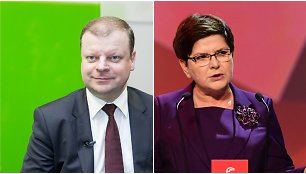 Saulius Skvernelis ir Beata Szydlo