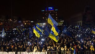 Protestuotojai Kijeve
