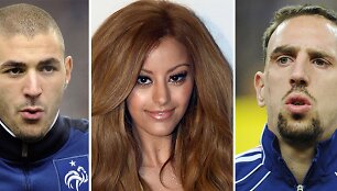 Karimas Benzema, Zahia Dehar ir Franckas Ribery