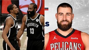 „Brooklyn Nets“ žvaigždės ir Jonas Valančiūnas