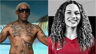 Denniso Rodmano duktė Trinity pakviesta futbolo naujokių biržoje
