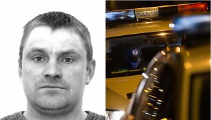 Įtariamasis Pranas Mu&scaron;kauskas, policija