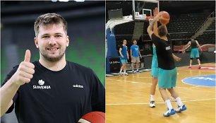 Luka Dončičius jau išbandė „Žalgirio“ arenos lankus