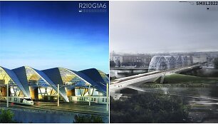 Projektai užėmę 2 vietą Rygos &bdquo;Rail Baltica&ldquo; konkurse 