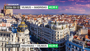 Pigus skrydis į Madridą