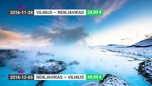 Pigus skrydis į Reikjaviką