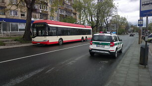 Įvykis stotelėje, Žvėryne (Vilnius).