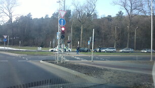 Susidūrę automobiliai Geležinio Vilko gatvėje