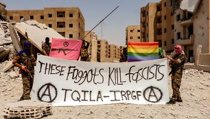 Sirijoje su džihadistais kovojantys LGBT anarchistai