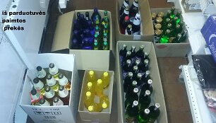 Elektrėnų policijos konfiskuotos prekės