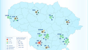 Kolegijų potencialo žemėlapis