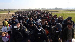 Migrantai Slovėnijoje