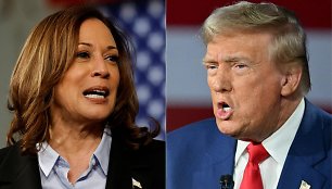 Kamala Harris ir Donaldas Trumpas