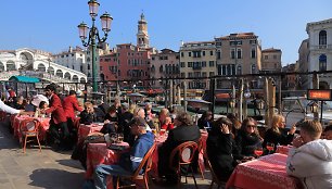 Turistai Venecijoje