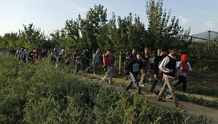 Migrantai pajudėjo link Kroatijos