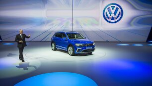 &bdquo;Volkswagen Tiguan&ldquo; pristatymas Frankfurto automobilių parodoje