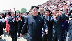 &Scaron;iaurės Korėjos lyderis Kim Jong Unas