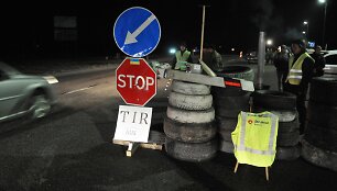Rusi&scaron;kų sunkvežimių blokada 