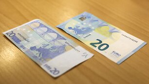 Lietuvos bankas pristatė naują 20 eurų banknotą