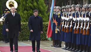 Azerbaidžano prezidentas ir Turkijos premjeras