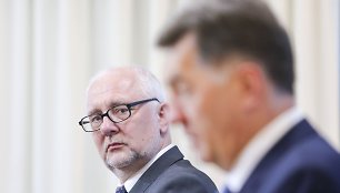 Algirdo Butkevičiaus ir Dainiaus Pavalkio spaudos konferencija