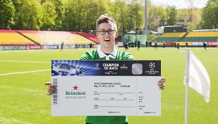 &bdquo;Heineken&ldquo; Čempionų lygos konkurso nugalėtojas Karolis Jankauskas / I.Gelūno nuotr.