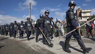 Nepalo policininkai
