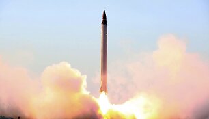 Irano balistinės raketos bandymas