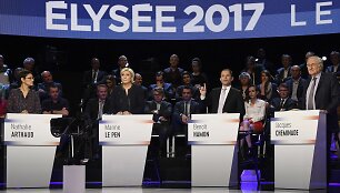Prancūzijos prezidento rinkimų kandidatų debatai
