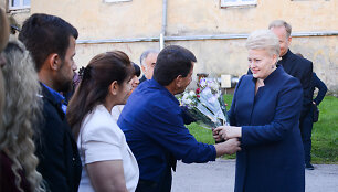 Prezidentė susitinka su pabėgėlių i&scaron; Irako &scaron;eima