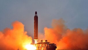&Scaron;iaurės Korėjos balistinės raketos &bdquo;Musudan&ldquo; bandymas